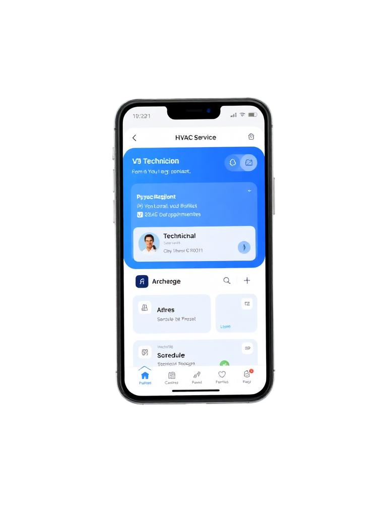 Mobile app interface